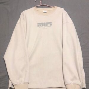 Men's white loose long sleeves
